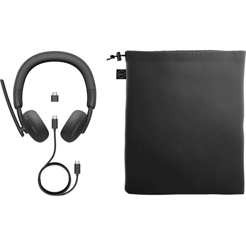 DELL 520-BBDG Casca WL3024 fara fir, Binaural, On-Ear, conectare USB-C via dongle, 1003232607