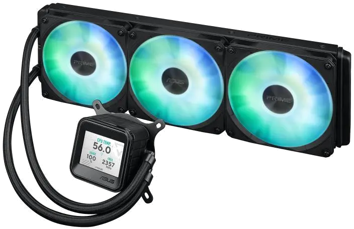 Asus PRIME LC 360 ARGB LCD PRIME LC 360 LCD ARGB NEGRU Cooler Procesor 3 ventilatoare radiator 360mm, 4711387624630