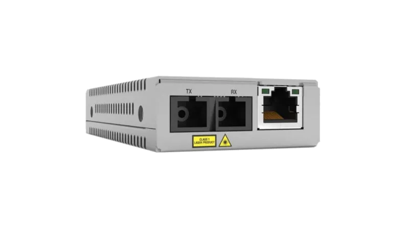 Allied Telesis AT-MMC2000LX/SC-960 TAA 10/100/1000TTO1000LX/SC SM/MINI MEDIA+ RATE CONVERTER 10KM, 767035216393