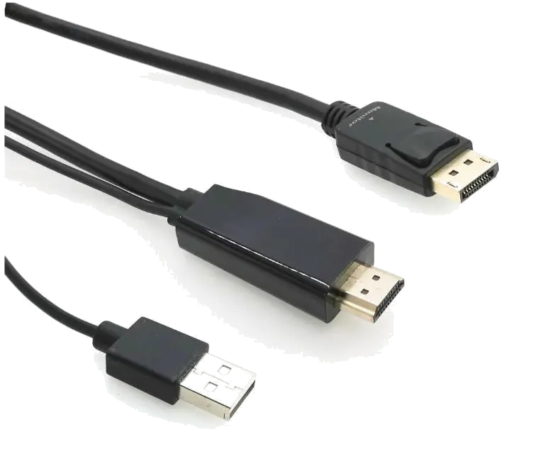 MicroConnect HDMI-DP-CON2 Cablu Convertor Activ HDMI la DisplayPort, 4K (4096x2160@60Hz), 2m, 4002888414265