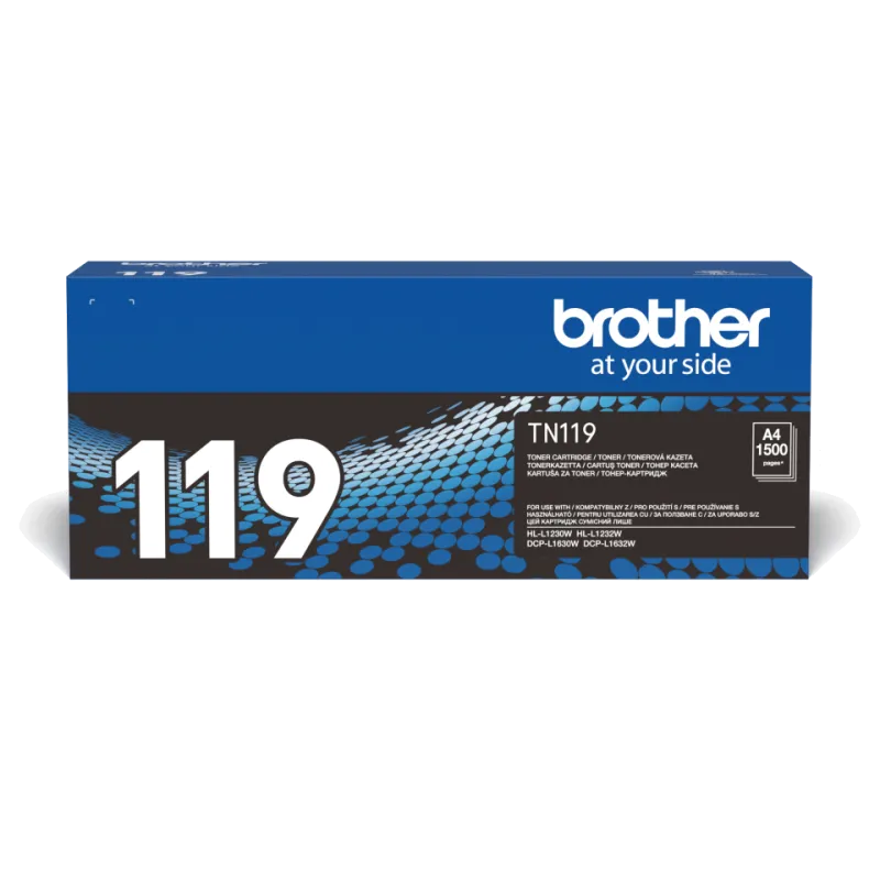Brother TN119 TN-119 Toner original pentru HL-L1230W, DCP-L1630W, 1500 pagini