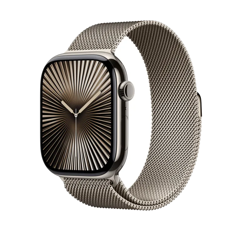 Apple MC7J4ZM/A Apple Watch 46mm Milanese Loop: Natural Milanese Loop S/M, 195949881565