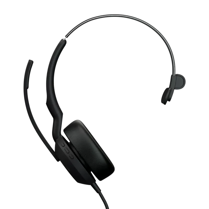 Jabra 25069-889-899 Casca EVOLVE2 50 UC cu fir, Monoaural, On-Ear, conectare USB-C/USB-A, 5706991034028