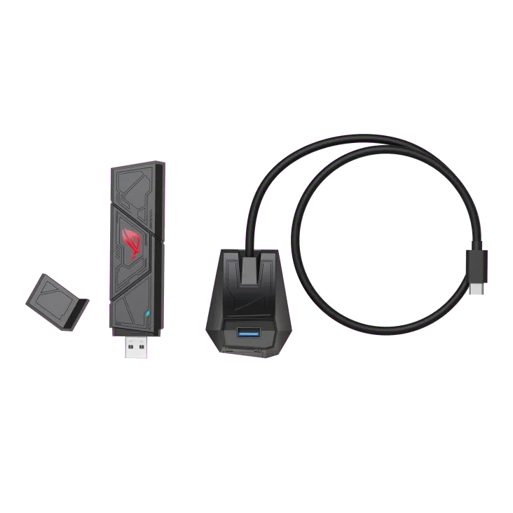 Asus ROG USB-BE92 ROG USB-BE92 Tri-band WiFi 7 adaptor retea USB-C si USB-A, 4711387706206