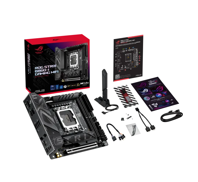 Asus ROG STRIX B860-I GAMING WIFI ROG STRIX B860-I GAMING WIFI placa de baza LGA1851 (Socket V1) DDR5-SDRAM
