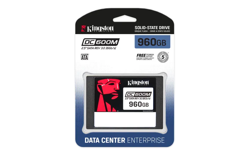 Kingston SEDC600M/960G 960GB DC600M 2.5inch SATA3 SSD, 740617334913