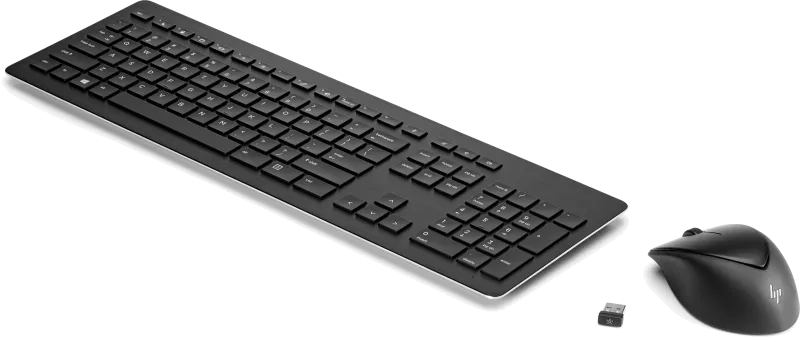HP 3M165AA#ABU Wireless Rechargeable 950MK Mouse and Keyboard, UK Layout