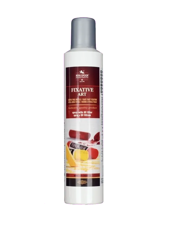 Koh-I-Noor K142 599 ART Fixativ tip SPRAY 300ml Solutie de alcool de rasina pentru a fixare in desen, 8593539348054