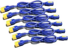 APC AP8706S-WWX591 Power Cord Kit AP8706S-WWX591, Locking,C13 to C14, 1.8m, albastru, set 6 buc, 0731304303282