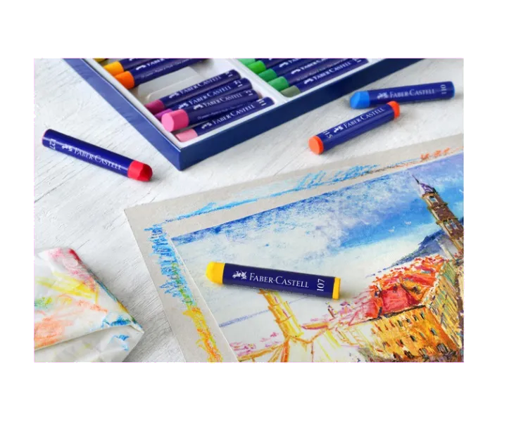 Faber-Castell FC127024 Creioane ulei pastel 24 culori/set, 4005401270249