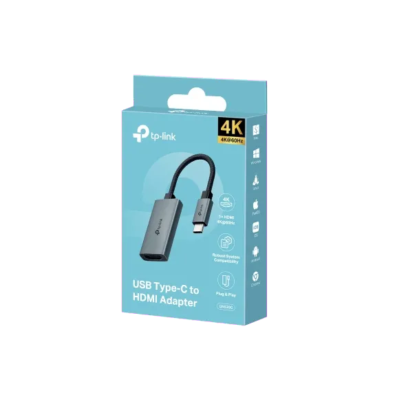 TP-Link UA520C Adaptor video USB Type-C (T) la 1 x HDMI (M) 4K(3840 x 2160) la 60 Hz,, 8885020626919
