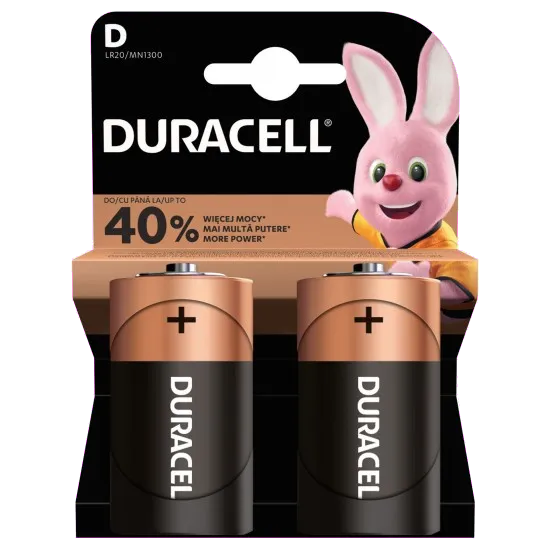 Duracell MN1300 Blister 2 buc baterie alcalina R20, 5000394076730
