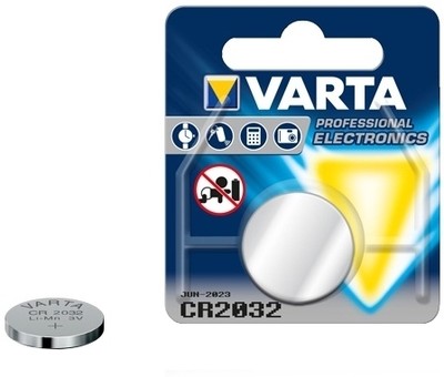 Varta BA082881 Baterie litiu CR-2032 3V, diametru 20mm, h=3.2mm, 4008496276882 4008496775262