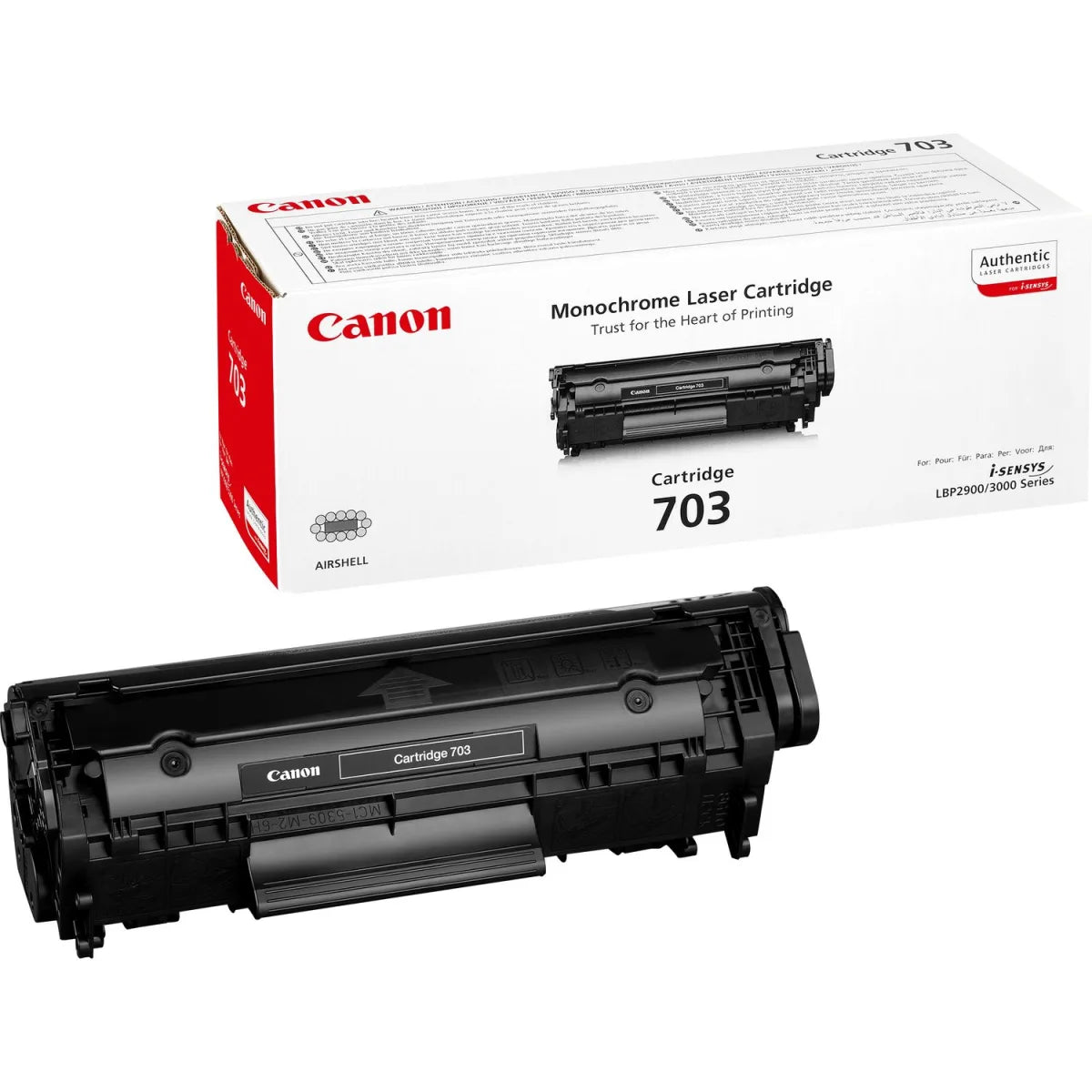 Canon 7616A005 Canon CRG703 Cartus toner pentru LBP2900/3000, HP Q2612A, 2000pg@5% 4960999256016