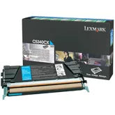 Lexmark C5340CX Lexmark C5340CX Cartus toner Cyan, ORIGINAL, Return Program, High Capacity, 7k 734646009119