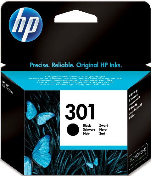 HP CH561EE No. 301 Cartus inkjet black ORIGINAL, 3ml, 170 pagini la 5% acoperire, 884962894392 884962894415 884962894408