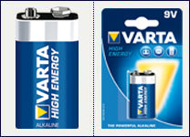 Varta 4922/1 Baterie 9V High Energy Alkaline, 6LR61, 4008496559862 4008496525423 4008496559879