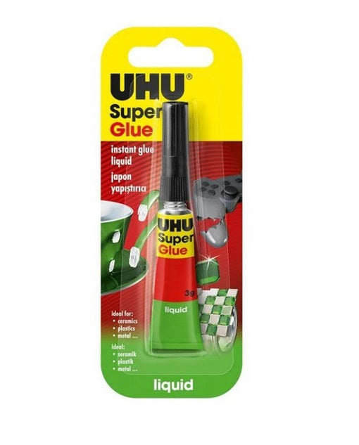 UHU 771168 Super glue lichid 3g Jumbo, ambalat in blister, 4026700394450 4026700367003