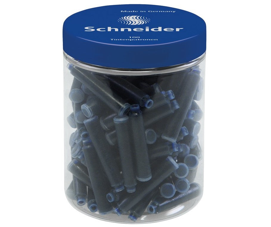 Schneider 284703 Patroane stilou 100/borcan albastru royal, 4004675066107 4004675111401