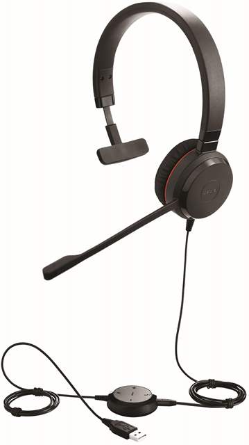 Jabra 5393-829-309 Casca EVOLVE 30 II UC cu fir, Monoaural, On-Ear, conectare USB & 3.5mm jack, 5706991019957