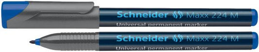 Schneider 4047_A MAXX 224 M marker ALBASTRU OHP varf mediu 1mm, permanent, 4004675012036