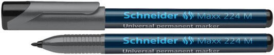 Schneider 4047_N MAXX 224 M marker NEGRU OHP varf mediu 1mm, permanent, 4004675012012