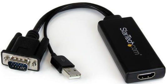 StarTech VGA2HDU Adaptor activ VGA HDMI cu audio si alimentare prin USB, 065030854962