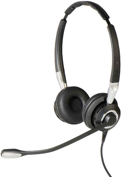 Jabra 2409-820-204 Casca BIZ 2400 II Duo cu fir, Binaural, On-Ear, conectare QD, 5706991017649 706487015550