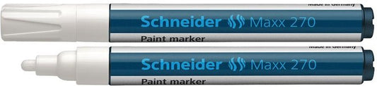 Schneider 2924Alb MAXX 270 Marker cu vopsea ALBA, permanent, varf 1-3MM, 4004675009425