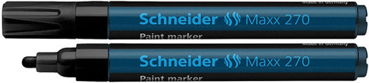 Schneider 2924Negru MAXX 270 Marker cu vopsea NEGRU, permanent, varf 1-3mm, 4004675009272