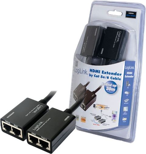LogiLink HD0005 HDMI Extender by CAT5/6 up to 30m, 4052792004281