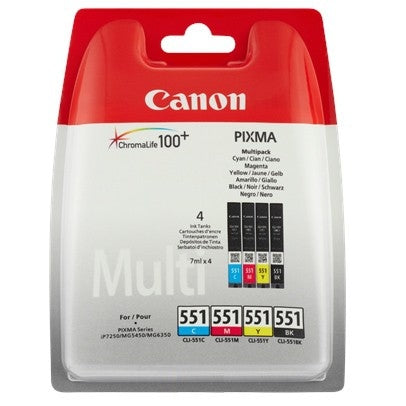 Canon 6509B009 CLI-551 Multipack Cartuse cerneala Canon CLI- 551 C/M/Y/Bk, 8714574584416