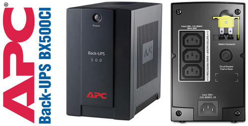 APC BX500CI Back-UPS 500VA, AVR, IEC outlets, 300 Watts /500 VA, 731304307365