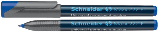 Schneider 4046Albastru MAXX 222 F Marker OHP varf fin 0.7mm, permanent, albastru, 4004675002402