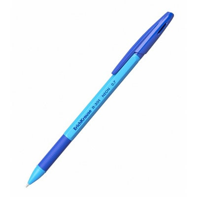 ErichKrause 42751 R- 301 Neon Pix cu gel, corp plastic, cu grip , 0.7 mm, albastru,, 4041485427513