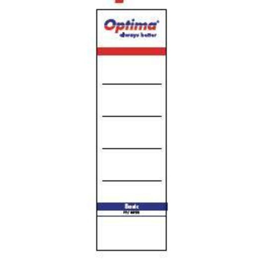OPTIMA OP-50057500 Etichete din carton pentru biblioraft de 75cm, 250g/mp, 10 buc/set