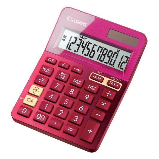 Canon 9490B003AA LS123K Calculator de birou 12 digiti, roz, 4549292008548