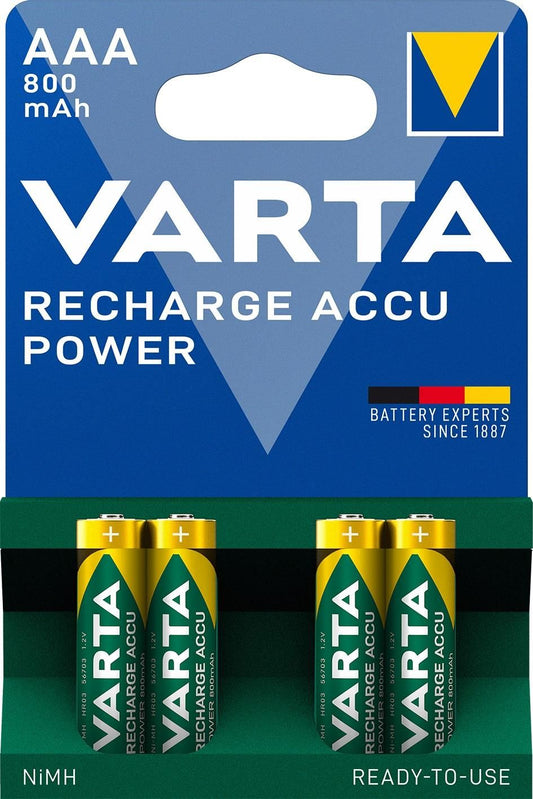 Varta-56703/4B Acumulator Ready2Use R3 (AAA) 800mAh, set 4 buc, 4008496550616