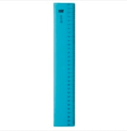 Alco AL-1585 Rigla plastic flexibila, color, Albastru 30 cm, 8690857001798 4007735015855