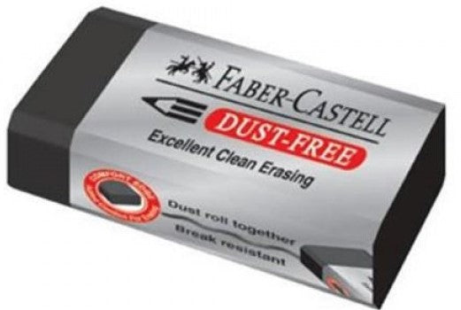 Faber-Castell FC187171 Radiera Creion Dust Free Neagra, 45x20x12mm, 9556089005265