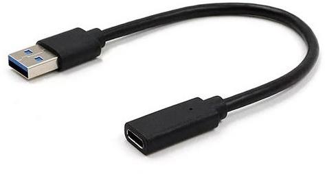 Gembird A-USB3-AMCF-01 Adaptor USB-C 3.0 (mama) la USB-A 3.1 (tata), 10 cm, negru, 8716309100670