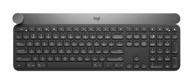 Logitech 920-008504 CRAFT Wireless Keyboard with creative input dial, Bluetooth, US International, 5099206072886