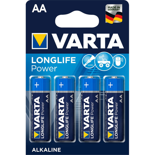 Varta 4906/4B Baterii Alcaline LongLife Power, R6 (AA), 1,5 V, set 4, 4008496559435