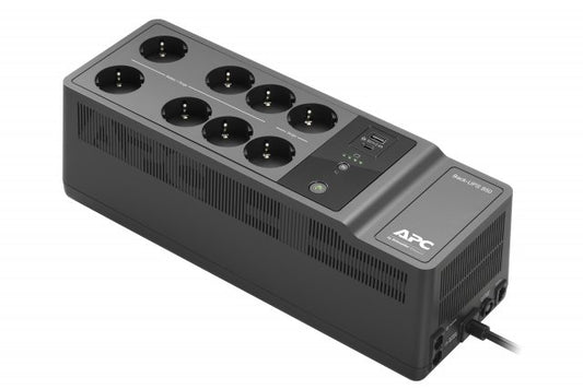 APC BE850G2-GR APC Back-UPS 850VA/520W, 8 x Schuko CEE7. 1 x USB-A, 1 x USB-C charging ports, 731304347286