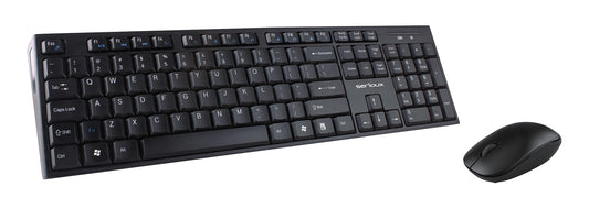 Serioux SRXK-NK9800WR Kit Tastatura US layout, multimedia + Mouse optic 1200dpi, wireless 2.4GHz, 5949088507986
