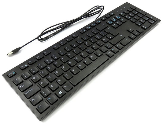 DELL 580-ADHK KB216 Business Multimedia wired Keyboard, US International Layout, USB, Black, 5397063704439