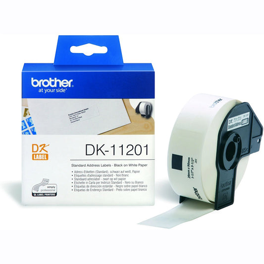 Brother DK11201 Etichete de hartie standard pentru adrese 29mmx90mm 400 buc, 4977766628112