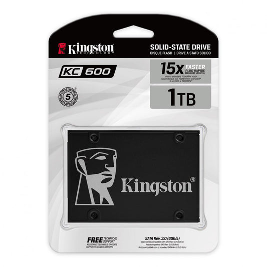 Kingston SKC600/1024G KINGSTON KC600 1024GB SSD, 2.5” 7mm, SATA 6 Gb/s, Read/Write: 550 / 520 MB/s,, 740617300116