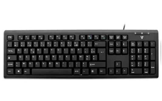 V7 KU200FR Wired keyboard, French Layout (AZERTY), USB, 662919096187