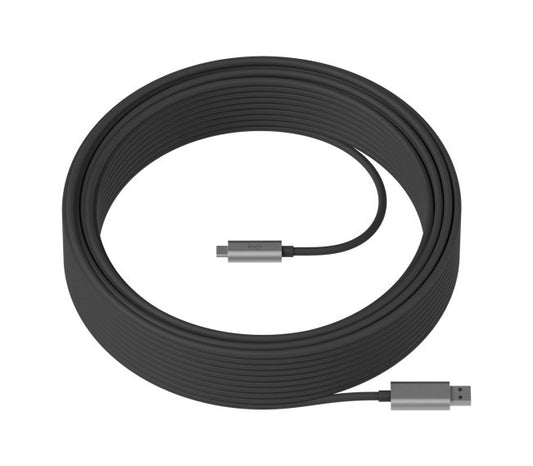 Logitech 939-001802 Strong USB Cable, USB-A(male) to USB-C(male), 25m, Graphite, 97855147103